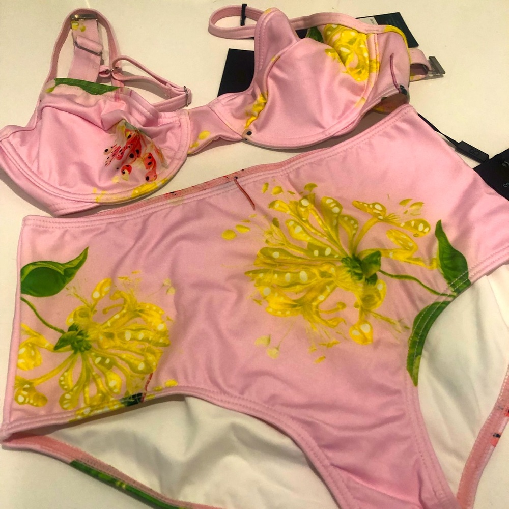 Cynthia Rowley Camile High-waisted swimsuit.  NWT.